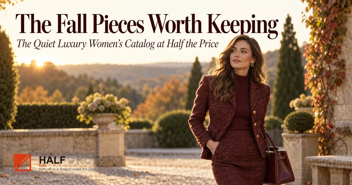 The Fall Pieces Worth Keeping: The Quiet Luxury Women's Catalog at Half the Price The Fall Pieces Worth Keeping: The Quiet Luxury Women's Catalog at Half the Price