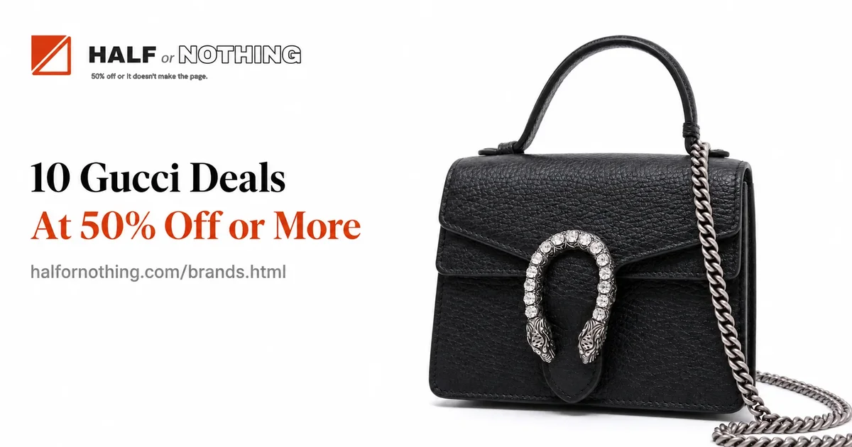 10 Gucci Deals on Half or Nothing Right Now 10 Gucci Deals on Half or Nothing Right Now