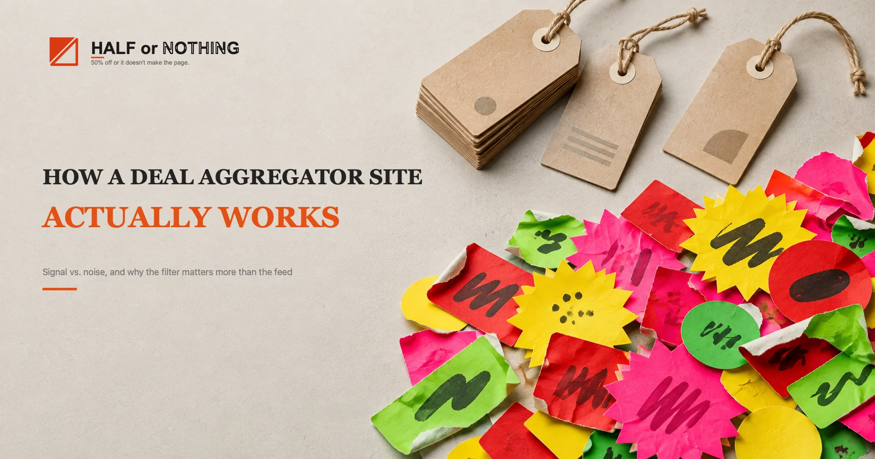 How a Deal Aggregator Site Actually Works