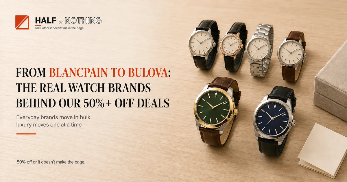 From Blancpain to Bulova: The Real Watch Brands Behind Our 50%+ Off Deals From Blancpain to Bulova: The Real Watch Brands Behind Our 50%+ Off Deals