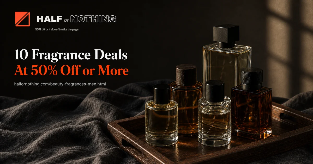 10 Men's Fragrance Deals at 50% Off or More Right Now