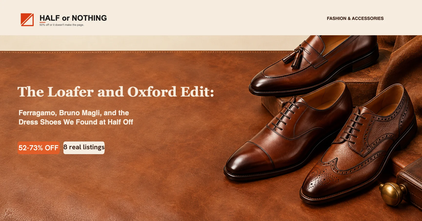 The Loafer and Oxford Edit: Ferragamo, Bruno Magli, and the Dress Shoes We Found at Half Off