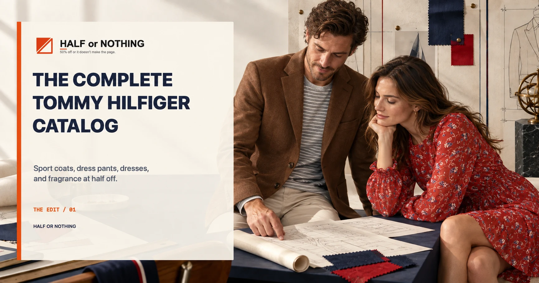 The Complete Tommy Hilfiger Catalog: Sport Coats, Dress Pants, Dresses, and Fragrance at Half Off