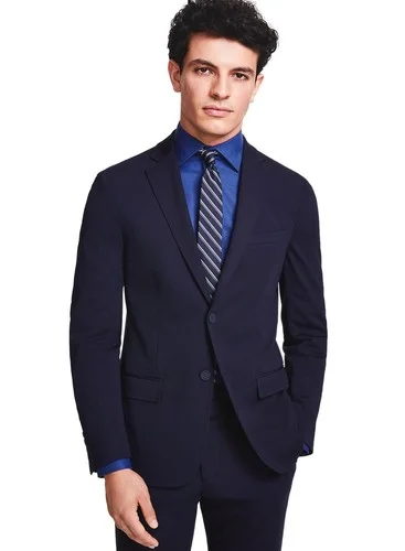 Calvin Klein Mens Slim-Fit Stretch Solid Knit Suit Jacket 36 Short Navy NWT $360 Calvin Klein Mens Slim-Fit Stretch Solid Knit Suit Jacket 36 Short Navy NWT $360