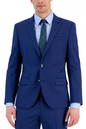 Hugo Boss Mens Sport Coat 38R Slim-Fit Henry 231X Texture Wool 38 Regular Blue Hugo Boss Mens Sport Coat 38R Slim-Fit Henry 231X Texture Wool 38 Regular Blue