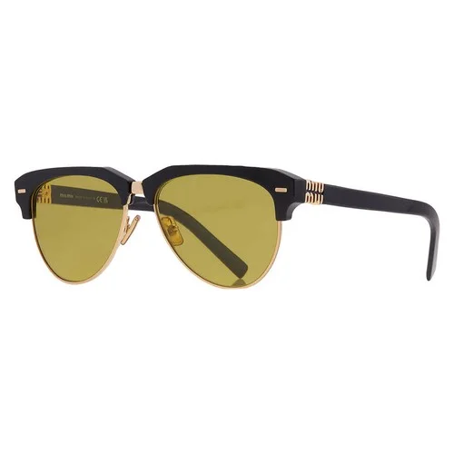 Miu Miu Olive Green Pilot Ladies Sunglasses MU 09ZS 1AB07O 57 Miu Miu Olive Green Pilot Ladies Sunglasses MU 09ZS 1AB07O 57