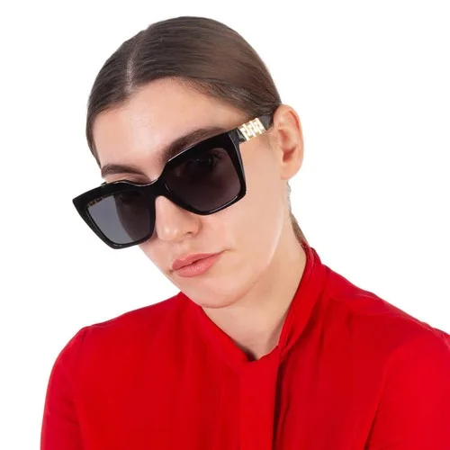 Versace Dark Gray Square Ladies Sunglasses VE4418 GB1/87 56 Versace Dark Gray Square Ladies Sunglasses VE4418 GB1/87 56