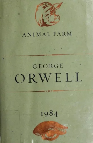 Cover of Animal Farm and 1984 by George Orwell
