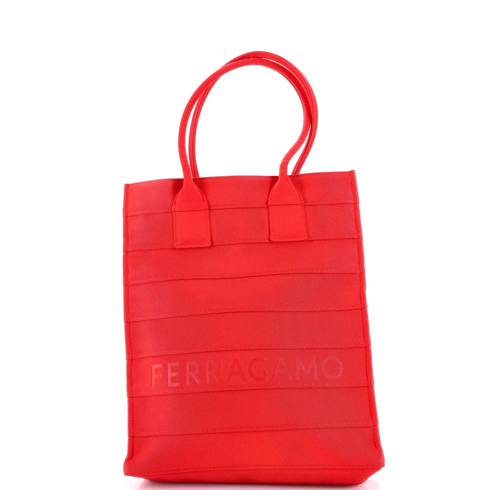 Salvatore Ferragamo Logo Tote, Nylon, Tall Salvatore Ferragamo Logo Tote, Nylon, Tall