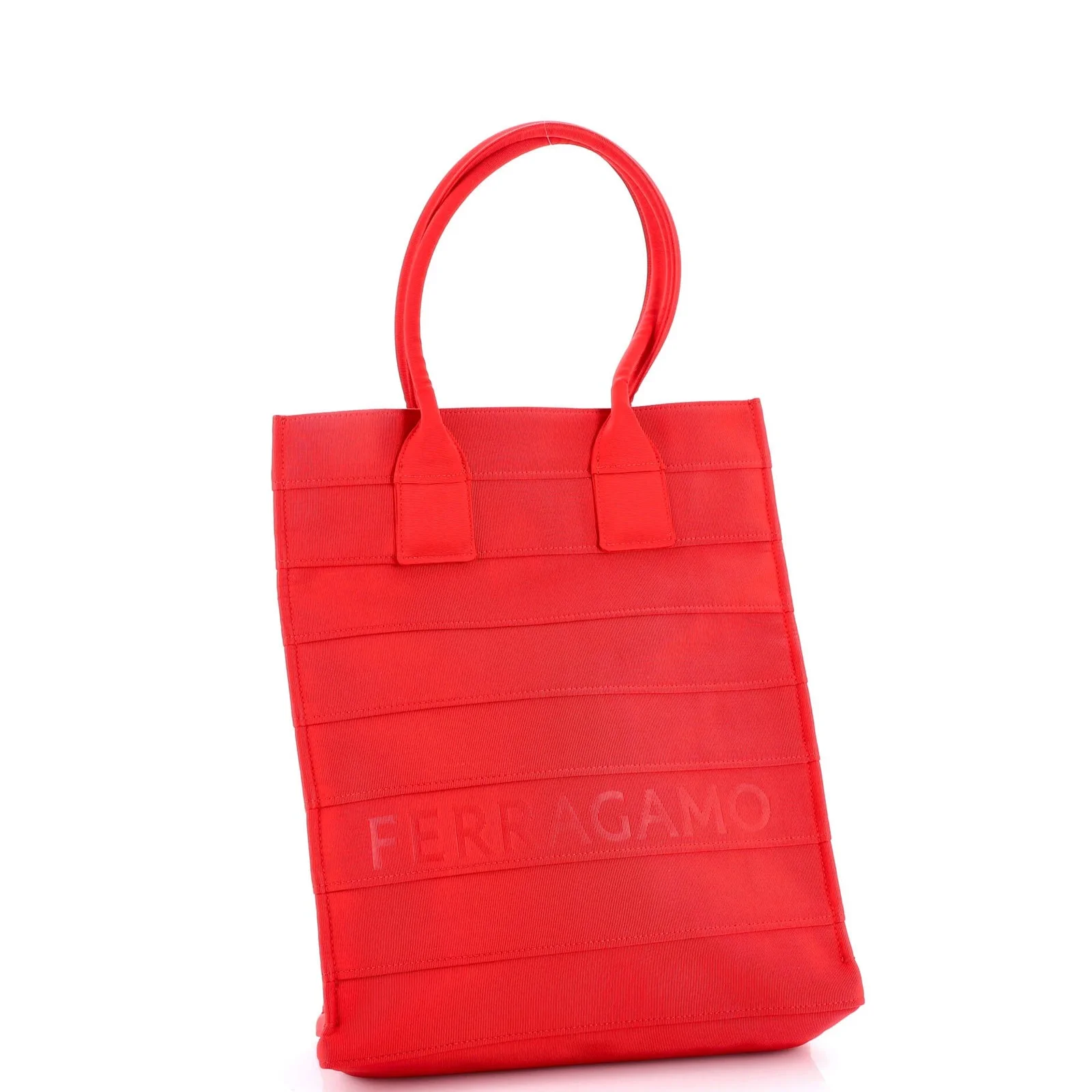 Salvatore Ferragamo Logo Tote, Nylon, Tall Salvatore Ferragamo Logo Tote, Nylon, Tall