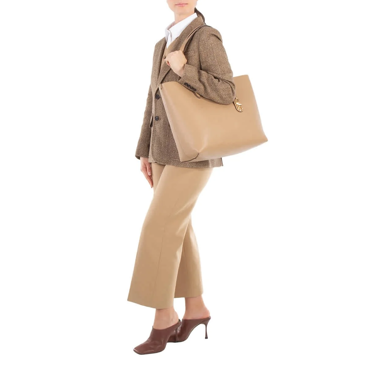 Michael Kors Eliza Calf Leather Reversible Tote Bag Michael Kors Eliza Calf Leather Reversible Tote Bag