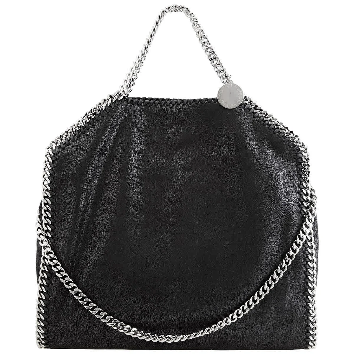Stella McCartney Falabella Fold-Over Tote, Black Stella McCartney Falabella Fold-Over Tote, Black