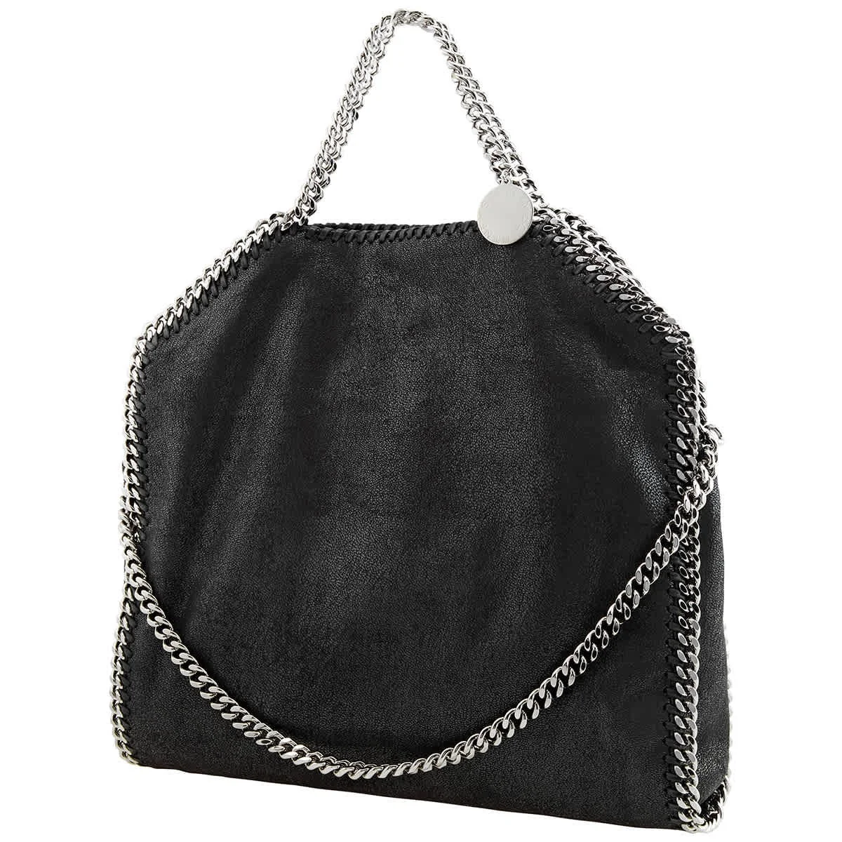 Stella McCartney Falabella Fold-Over Tote, Black Stella McCartney Falabella Fold-Over Tote, Black