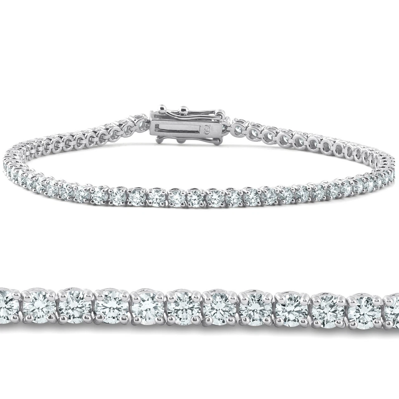 5Ct Diamond Tennis Bracelet, 14K Gold, Lab Grown