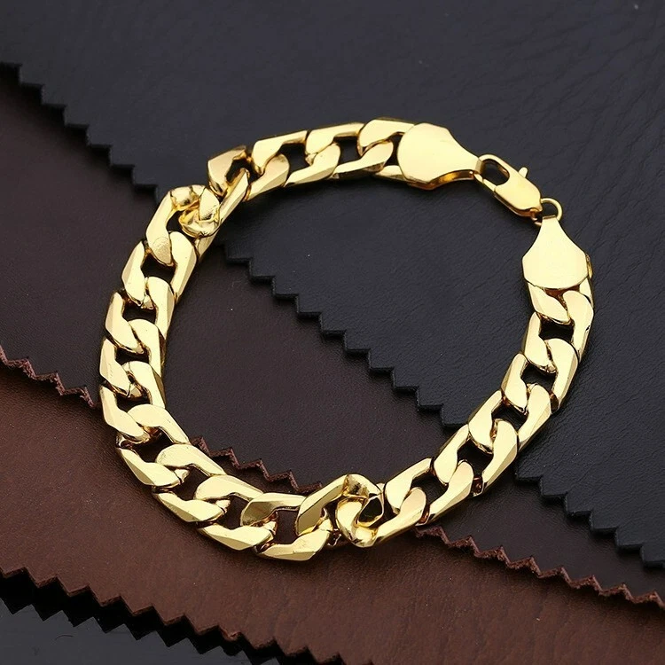 Hip Hop 14K Gold Plated Chunky Wrist Chain