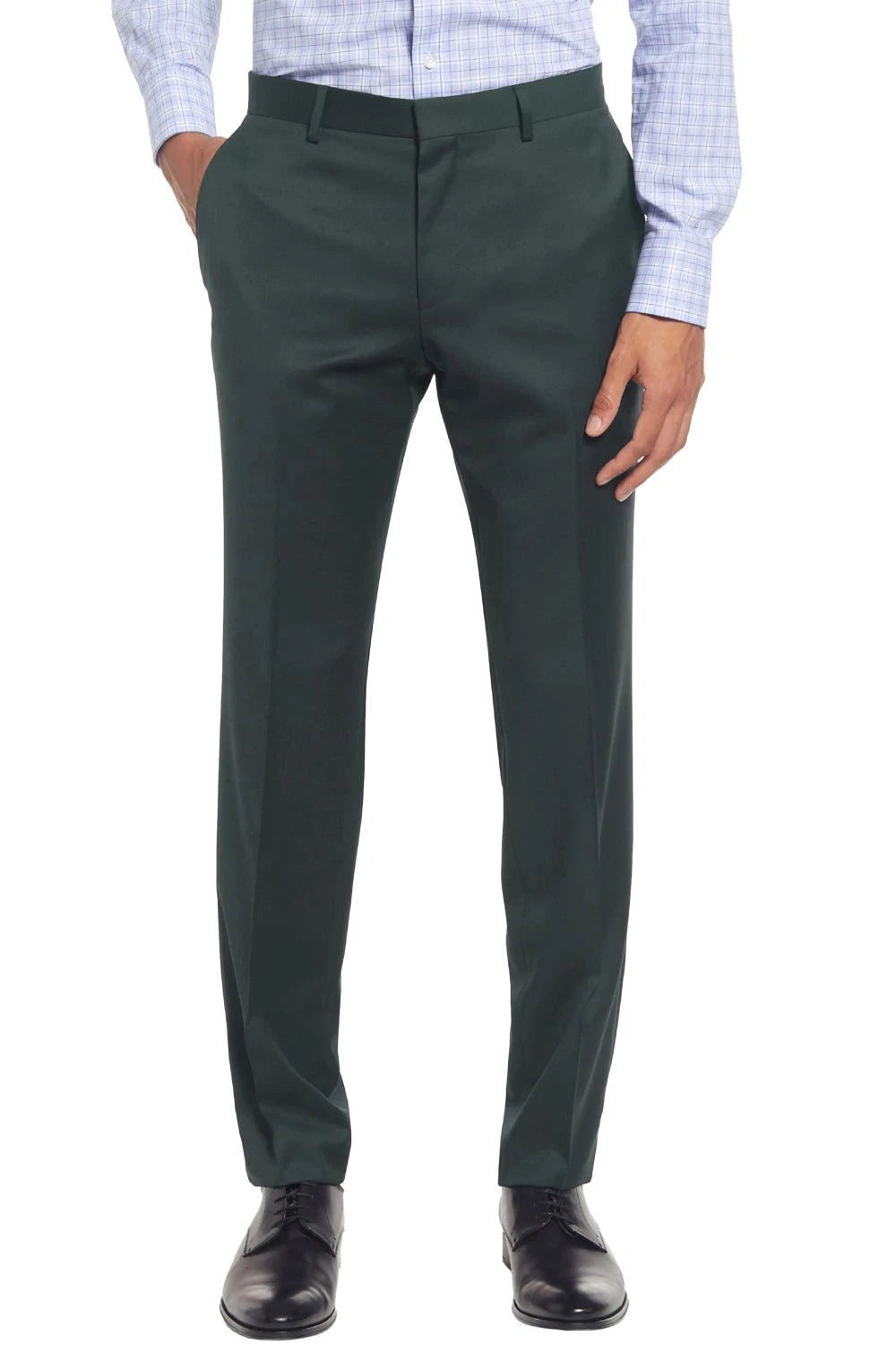 Hugo Boss Tom Dark Green Dress Trousers