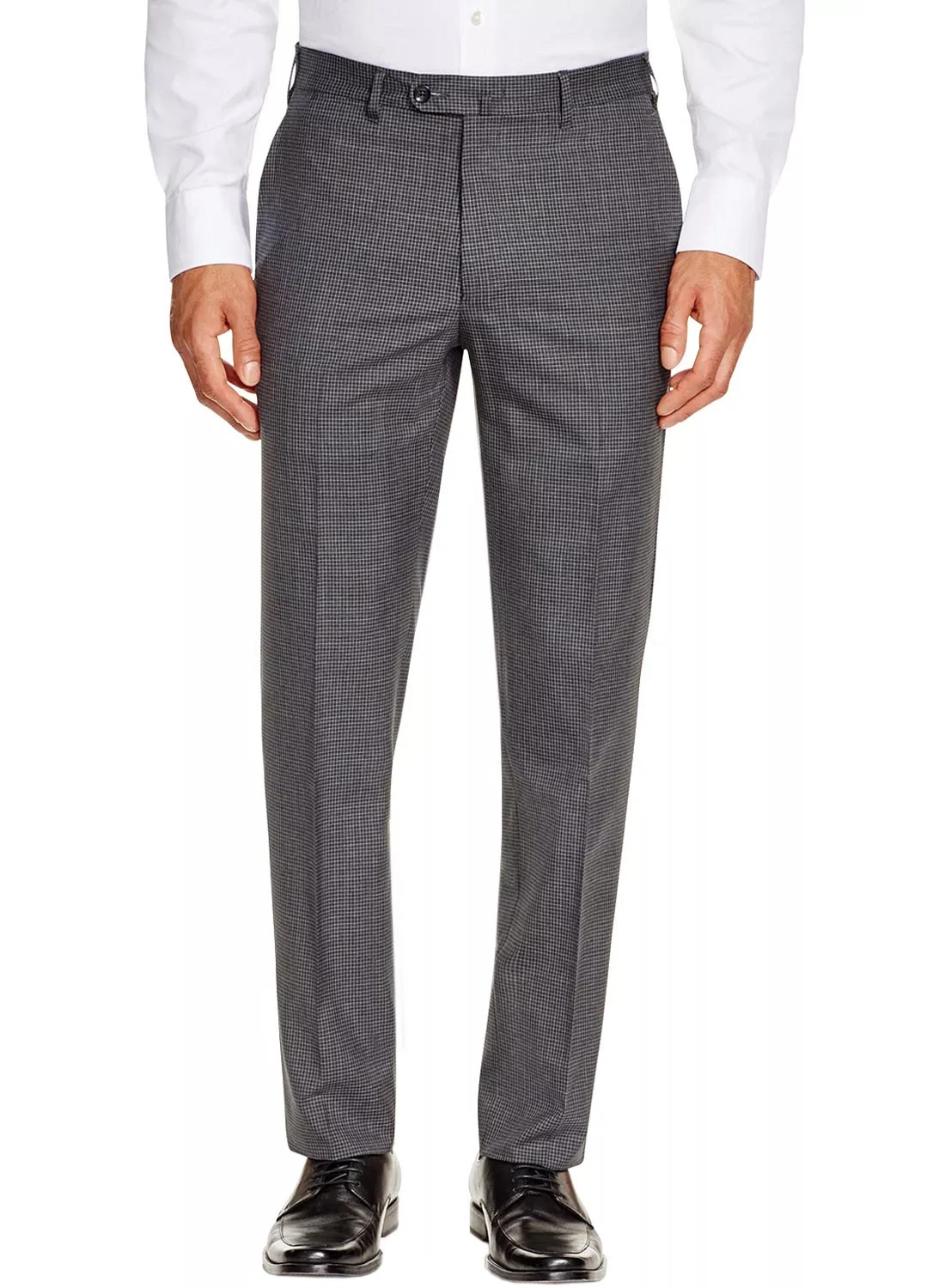 Valentini Micro Box Charcoal Wool Trousers