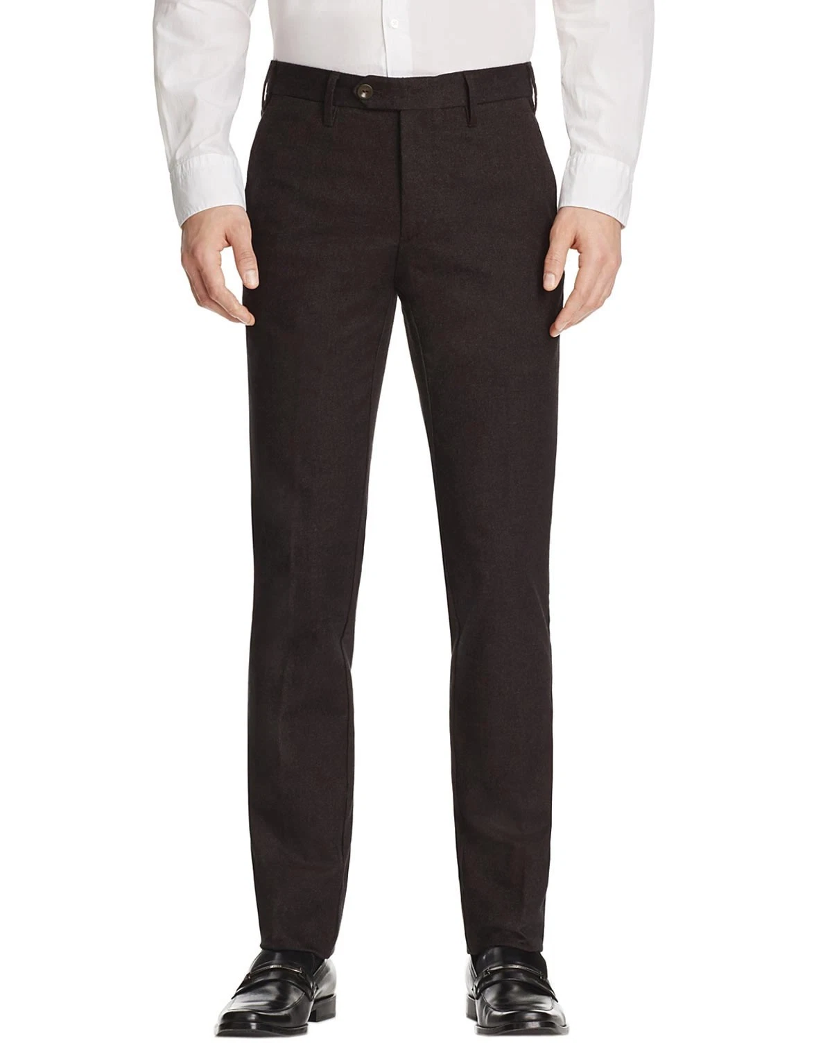 Valentini Twill Melange Brown Trousers