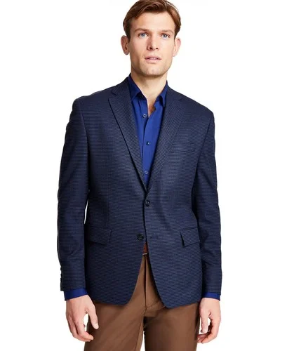 Michael Kors Classic Fit Check Sport Coat, Blue