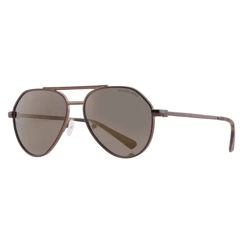 Michael Kors Brentwood Olive Mirror Pilot Sunglasses