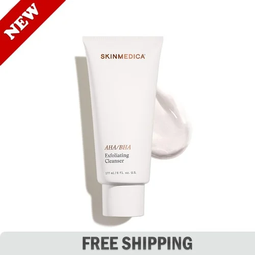 SkinMedica AHA BHA exfoliating cleanser bottle SkinMedica AHA BHA exfoliating cleanser bottle