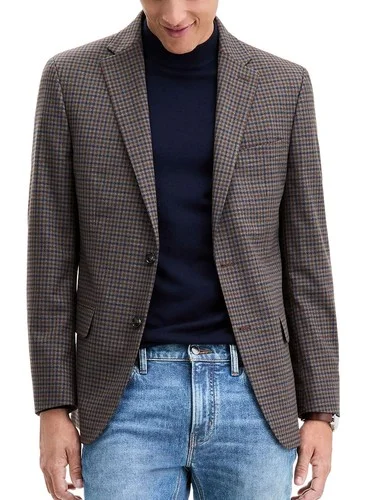 Tommy Hilfiger check sport coat in brown and blue Tommy Hilfiger check sport coat in brown and blue