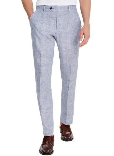 Tommy Hilfiger plaid linen dress pants in blue and white Tommy Hilfiger plaid linen dress pants in blue and white