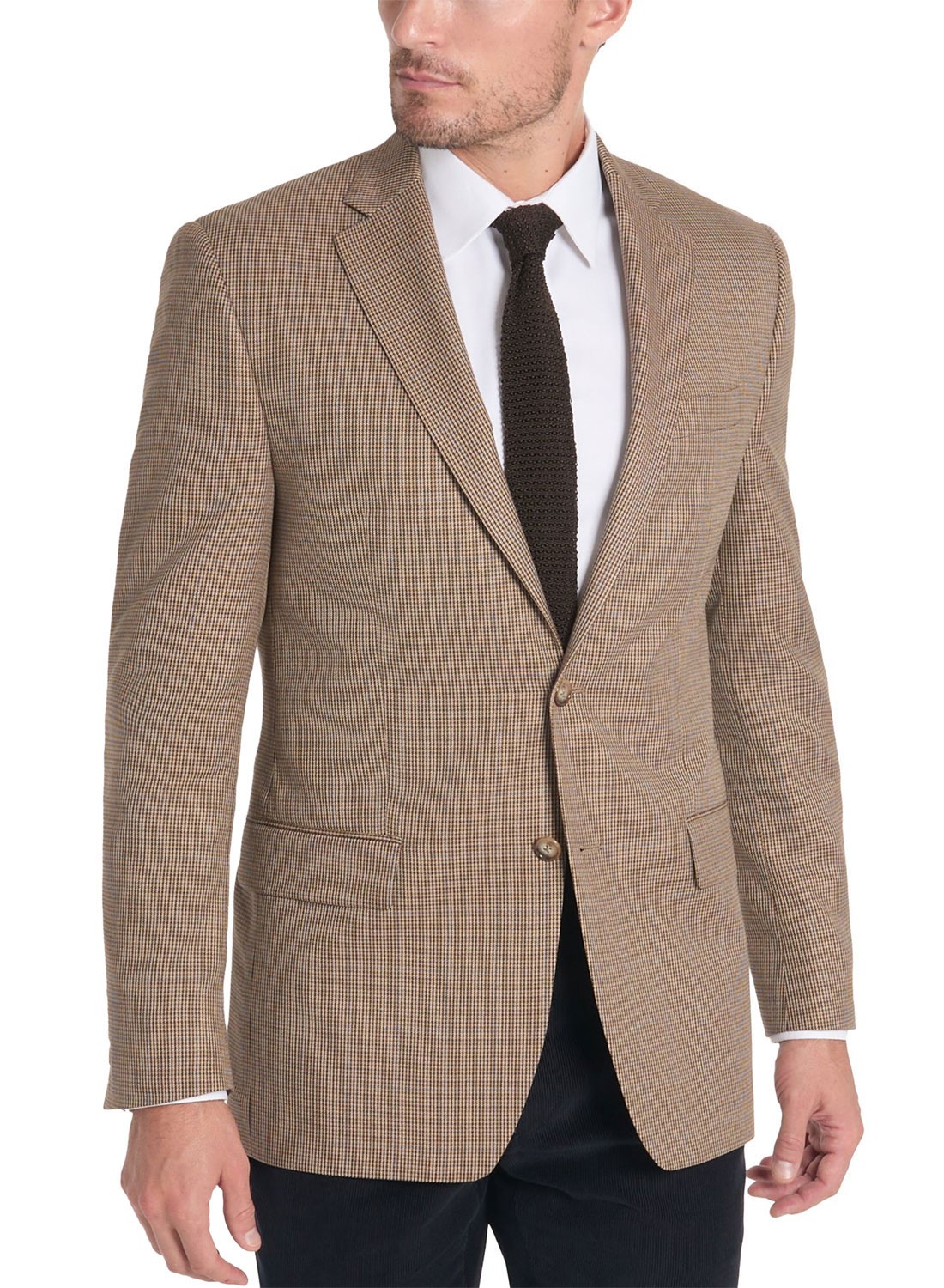 Lauren Ralph Lauren Classic-Fit Houndstooth Sport Coat in brown Lauren Ralph Lauren Classic-Fit Houndstooth Sport Coat in brown